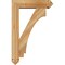 Ekena Millwork Imperial Arts and Crafts Rough Sawn Bracket w/ Offset Brace, Western Red Cedar, 6"W x 22"D x 34"H BKT0604X22X34IMP03RWR - alternate 3